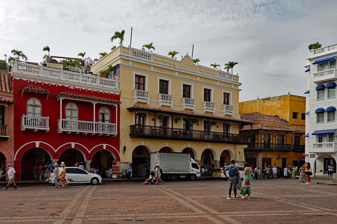 Plaza im historischen Zentrum von Cartagena
