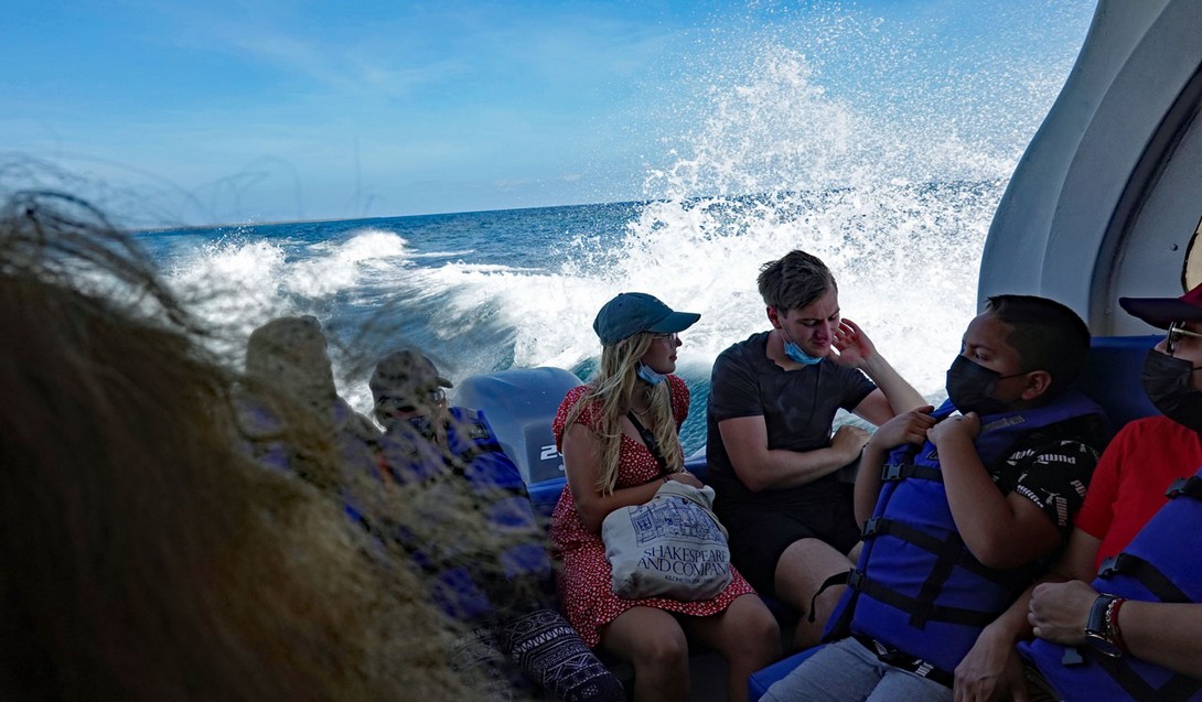 Überfahrt zur INsel Isabela mit dem Speedboot