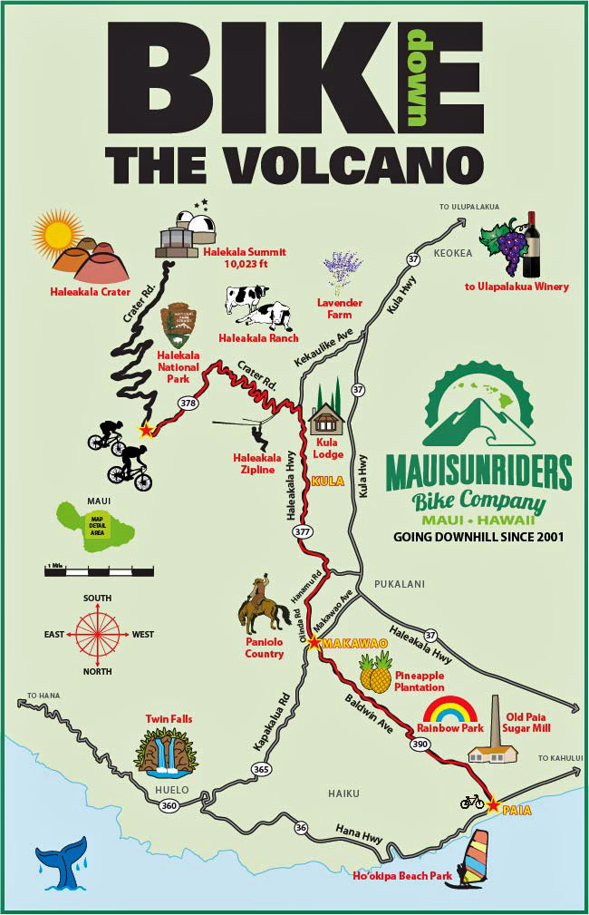 Haleakala Bike Route