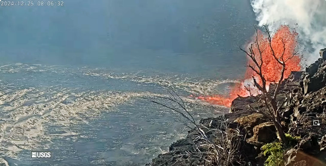 Ausbruch des Kilauea am 24.12. 2024