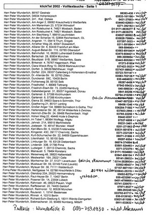 Suchliste Fritz Wunderlich